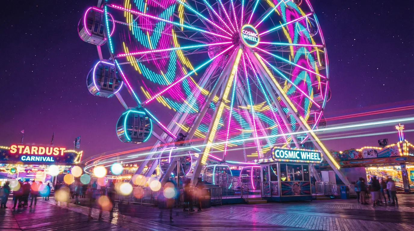 18禁 - 禁18专区霓虹摩天轮夜景